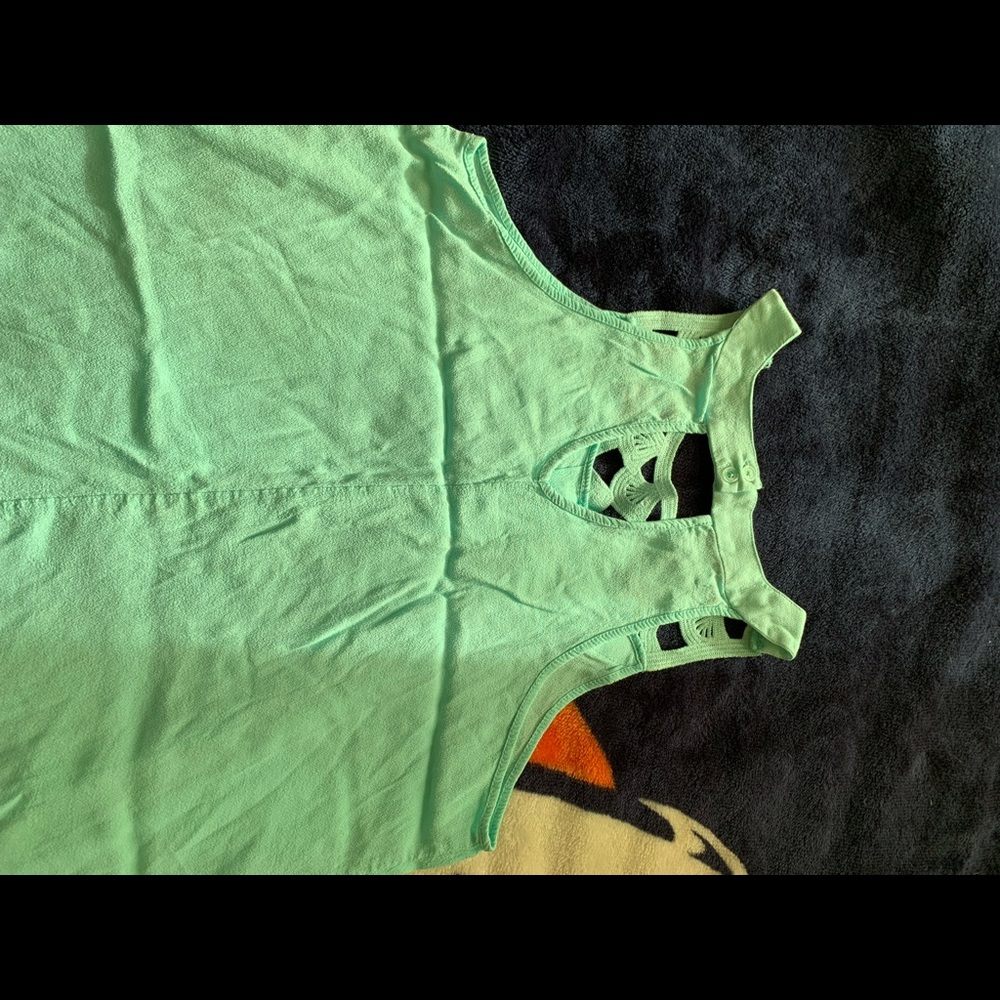 Light bright blue tank top